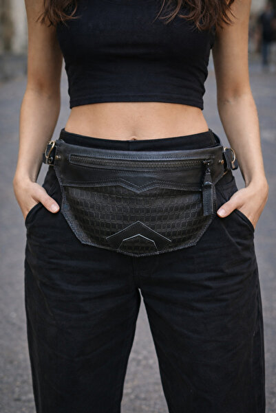 AGA Unisex Gerçek Deri Bel Çantası