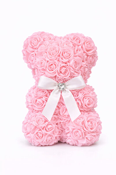 Unbraded Urs din trandafiri artificiali roz somon din spuma poliuretanica, in...