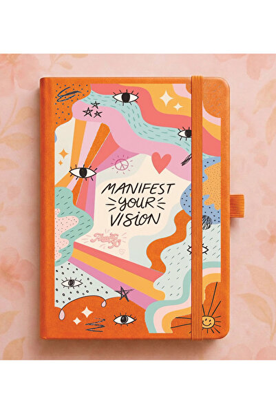 Cekuonline Tarihsiz 192 Sayfa Mini Termo Defter Baskılı Desenli 9x14 cm Turun...