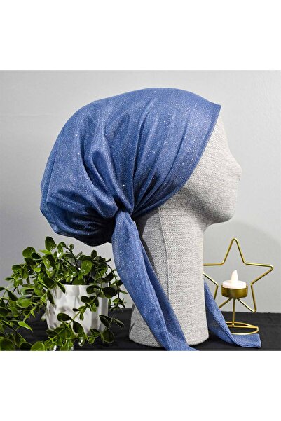 Anatolye GeceMavisi Simli Abiyelik Şifon Bone - Kaymaz Terletmez (Kaymayan)