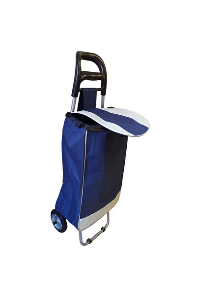 OEM Shopping Cart, Metal Frame, Metal Wheels, Blue