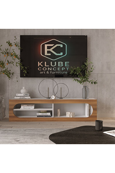 klubeconcept LUNAR Bohem Nişli TV Ünitesi 200×35×35 cm %100 MDF