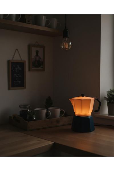 lyciadesign Lycia Design Kahve Köşesi Özel Moka Pot Tasarım Abajur - Mutfak v...