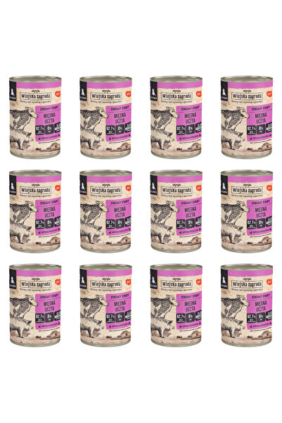 Other Mokra karma dla szczeniąt Wiejska Zagroda Mięsna uczta 12x400g