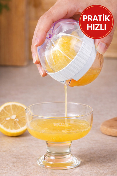 Open Home Concept Practical Citrus Juicer – Handheld Juicer with Scale Bowl f...