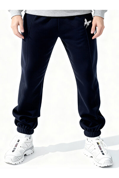 EFFRENATU Sweatpants Lacevert Special Design Butterfly Print