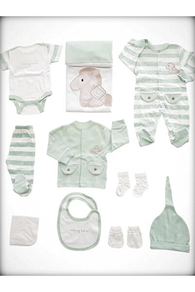 Aziz Bebe Midilli Yenidoğan Bebek 10'Lu Hastane Çıkışı Seti