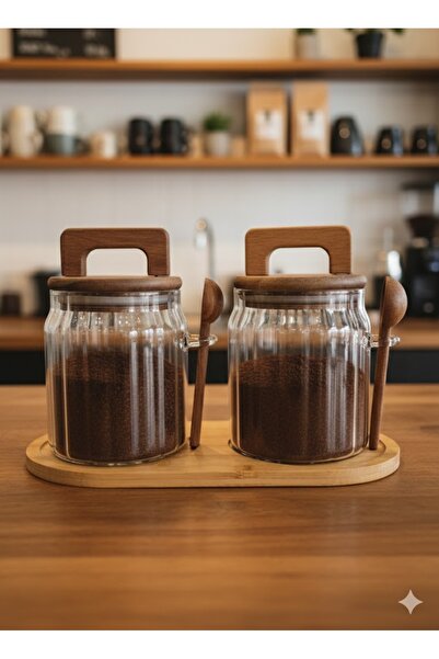 QBA 500 ML BOROSİLİKAT KAŞIKLI VE KAPAKLI 2`Lİ KAVANOZ