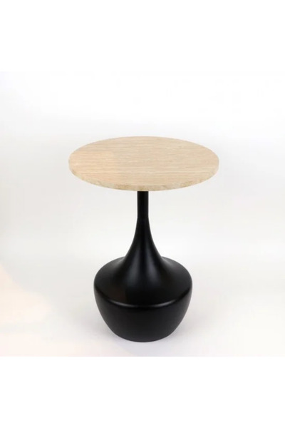 Generic Modern design side table with a wooden top