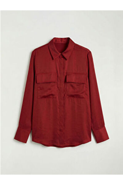 LC Waikiki Cămașă de damă cu mânecă lungă, închidere cu nasturi în față