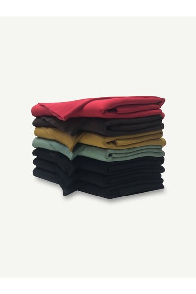 Yiğit Kumaş Set de țesături cu cu căptușeală din fleece fire cu nervuri, 7 bu...