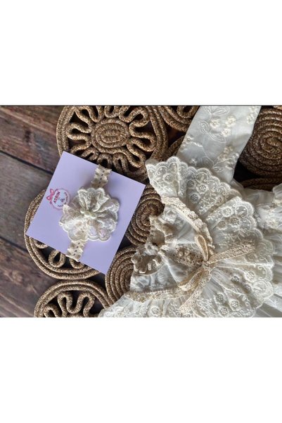 Asrın Tasarım Atölyesi Minel Baby Girl Dress Set - Mevlüt Set