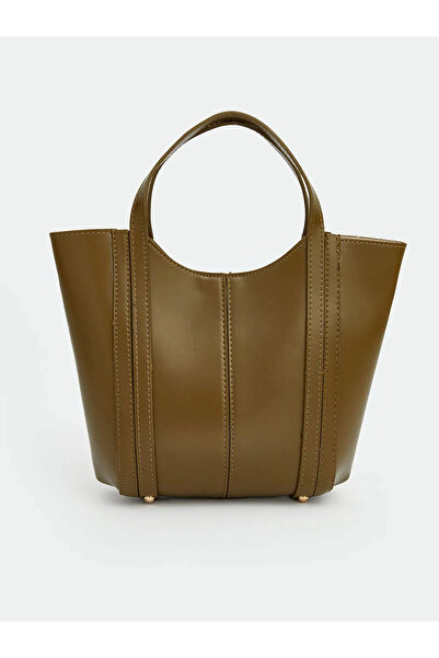 LC Waikiki Lcw Accessories Khaki Leather-Look Women's Shoulder Bag