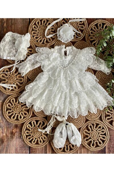 Asrın Tasarım Atölyesi White Pearl Baby Set