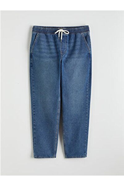 LC Waikiki artı-store Мъжки дънки с свободна кройка, изработени от плат с вис...