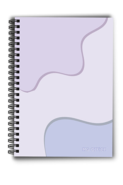 MG Office Тетрадка с пергаментна спирала А5, 80 листа - цвят боровинка