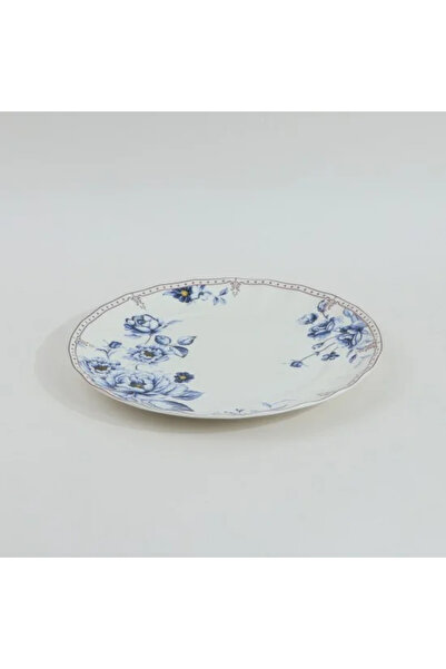 Generic Round plate decorated with flowers and golden accents