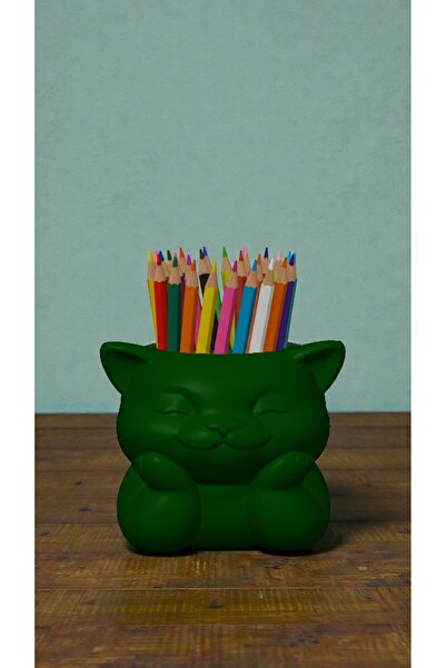 krh 3d print Desktop Pen Holder with Cute Cat Design |   Stylish Organizer fo...