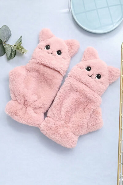 MD Moda Accessories Sevimli Hayvan Figürlü Peluş Eldiven