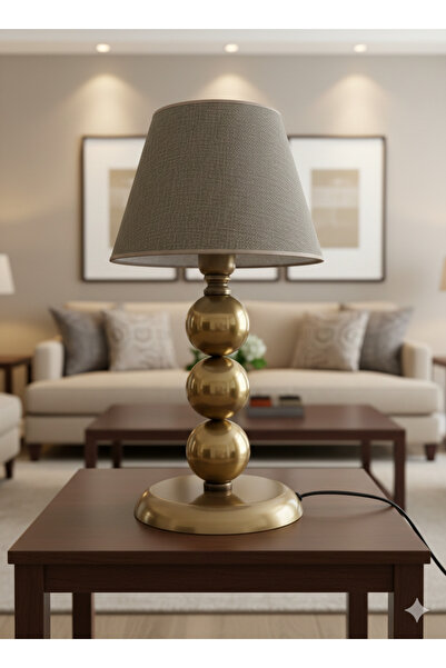 asellus عاكس ضوء طاولة معدني ذهبي عتيق من نوكترا تريبل جلوب