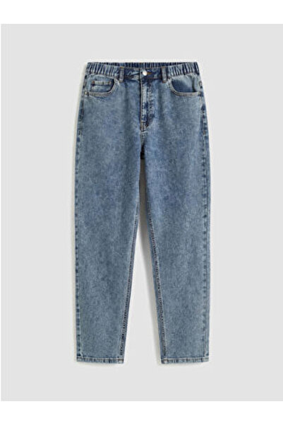 LC Waikiki M1 Sezon Indigo Elastic Waist Slim Mom Women's Jean Trousers