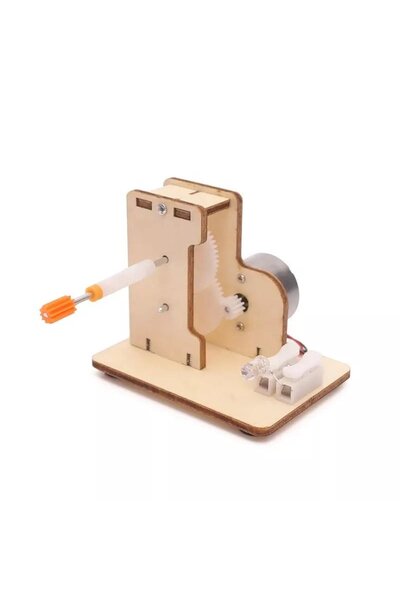 TeTea Jucarie Educationala Tetea, Kit lemn STEM, generator curent manual