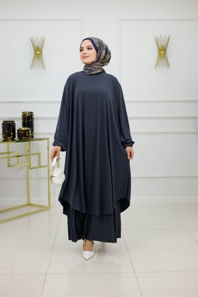 Summer Store Acar Sandy Tunic Pants Double Hijab Set