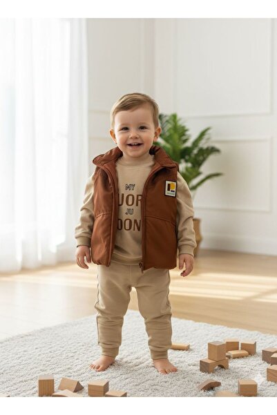 Butik Soft Şişme Yelekli Üç'lü Takım