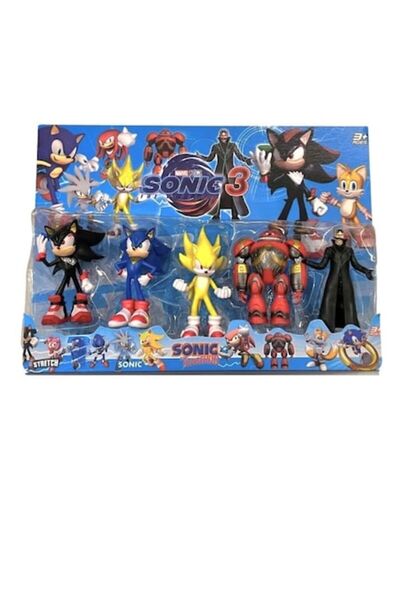 MASHASHOP Set de 6 figurine Sonic 3