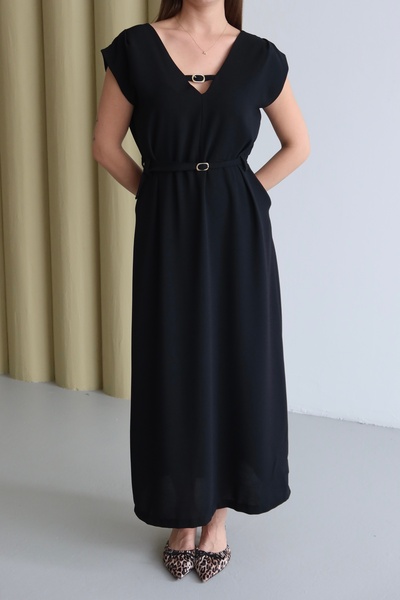 By ÖTE Waisted crepe dress