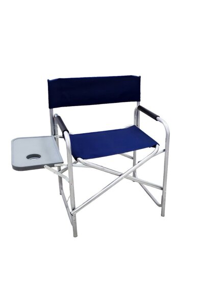 FOLDING CHAIR كرسي المنيوم قابل للطي مع طاولة قهوة للرحلات