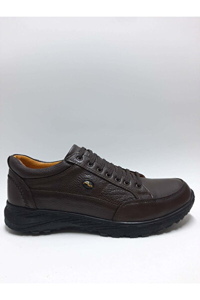 Luis Figo Genuine Leather Large Size (45-46..) Lace-Up Brown Flexible Rubber ...