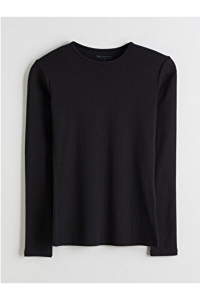 LC Waikiki artı-store Γυναικείο κορμάκι με λαιμόκοψη ποδηλάτου και μακριά μαν...