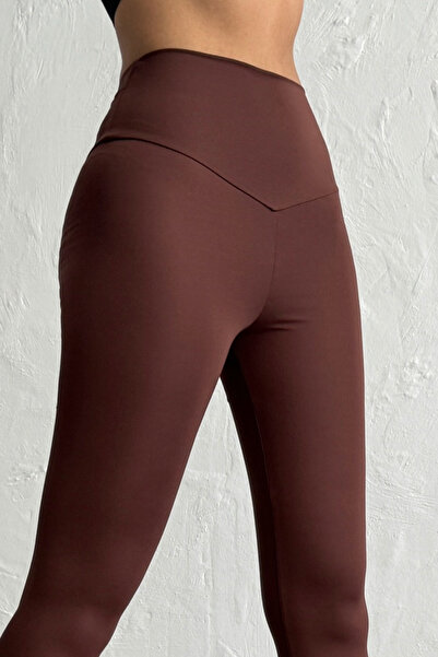 OPENDO High Waist Shaping / Sculpting Effect V Belt Detailed Leggings