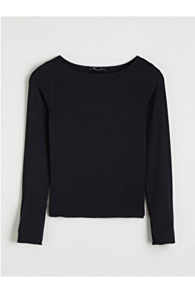 LC Waikiki M1 Sezon Black Crew Neck Women's Bodysuit