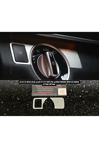 kaytaz MERCEDES FAR ANAHTAR KROM ÇERÇEVE 2Lİ W204 W207 W117 W176 X156 X204 W246
