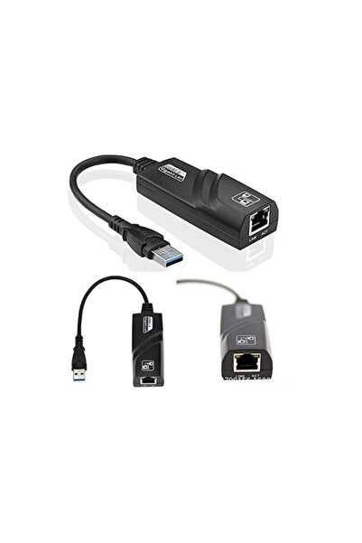 Metai USB 3.0 To Ethernet Dönüştürücü Adaptör 10/100/1000 Mbps ve Kablolu Int...