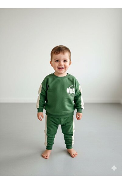 Butik Baskı Detaylı Erkek Çocuk Eşofman Takımı