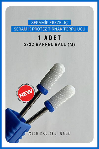 Nera Classy Seramik Freze Uç, Seramik Protez Tırnak Törpü Makinası Ucu, 3/32 ...