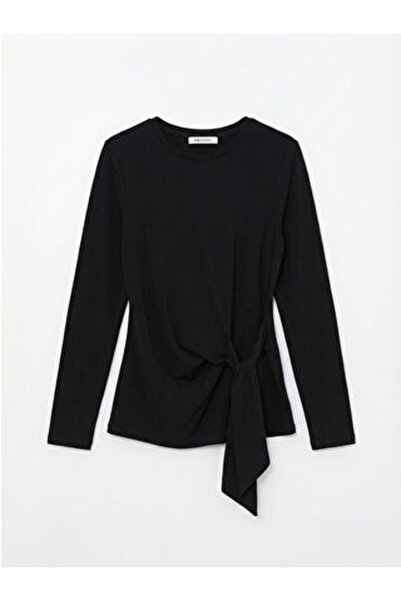 LC Waikiki artı-store Γυναικείο κορμάκι με λαιμόκοψη ποδηλάτου και μακριά μαν...