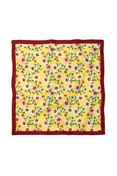 Sultan İpek Floral Patterned Scarf / Bandana 70X70Cm