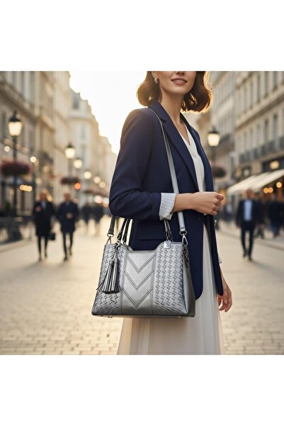 ZİVORA Geantă de umăr și de mână pentru femei, de dimensiuni mari, cu model H...