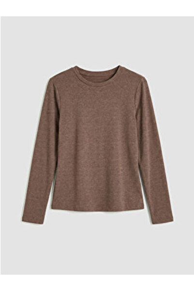 LC Waikiki M1 Sezon Beige Crew Neck Women's Bodysuit