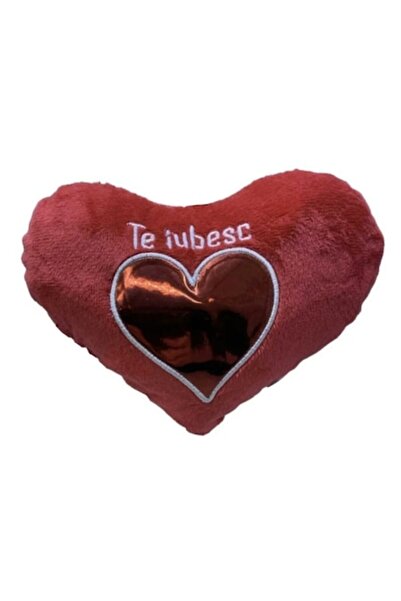 MASHASHOP Plush Heart, 39 cm, Red, Message I Love You