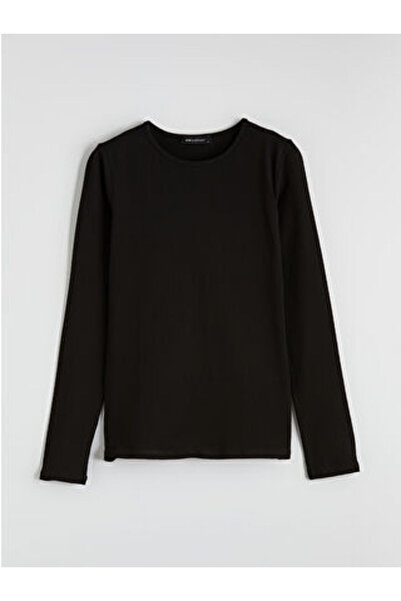 LC Waikiki تي شيرت نسائي من plus-store بياقة على شكل دراجة هوائية، مصنوع من ق...