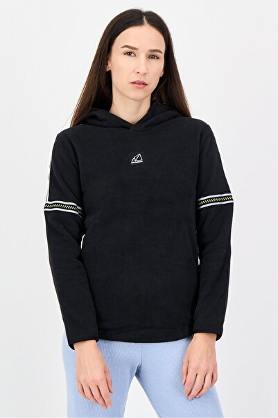 New Balance Women Relaxed Fit Long Sleeve Outdoor Hoodie, Black