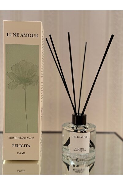 Uzun Süre Kalıcı 120 ml Black Bambu Çubuklu Black Felicita Oda Kokusu Black Kapak
