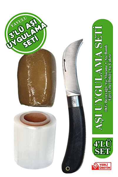 yavulu 3'lü Ağaç Dal Aşılama Seti Aşı Seti Aşı Uygulama Seti Aşı Macunu Aşı B...