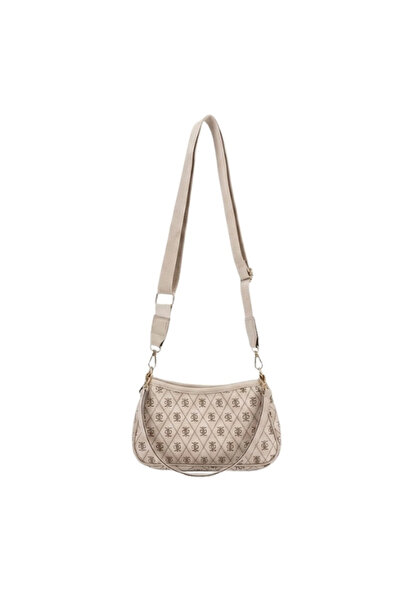 Valenora Kadın Farme Monogram Baget El ve Omuz Çantası - Bej
