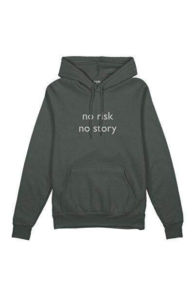 The Lucid Lab No Risk No Story Oversized Hoodie - Anthracite